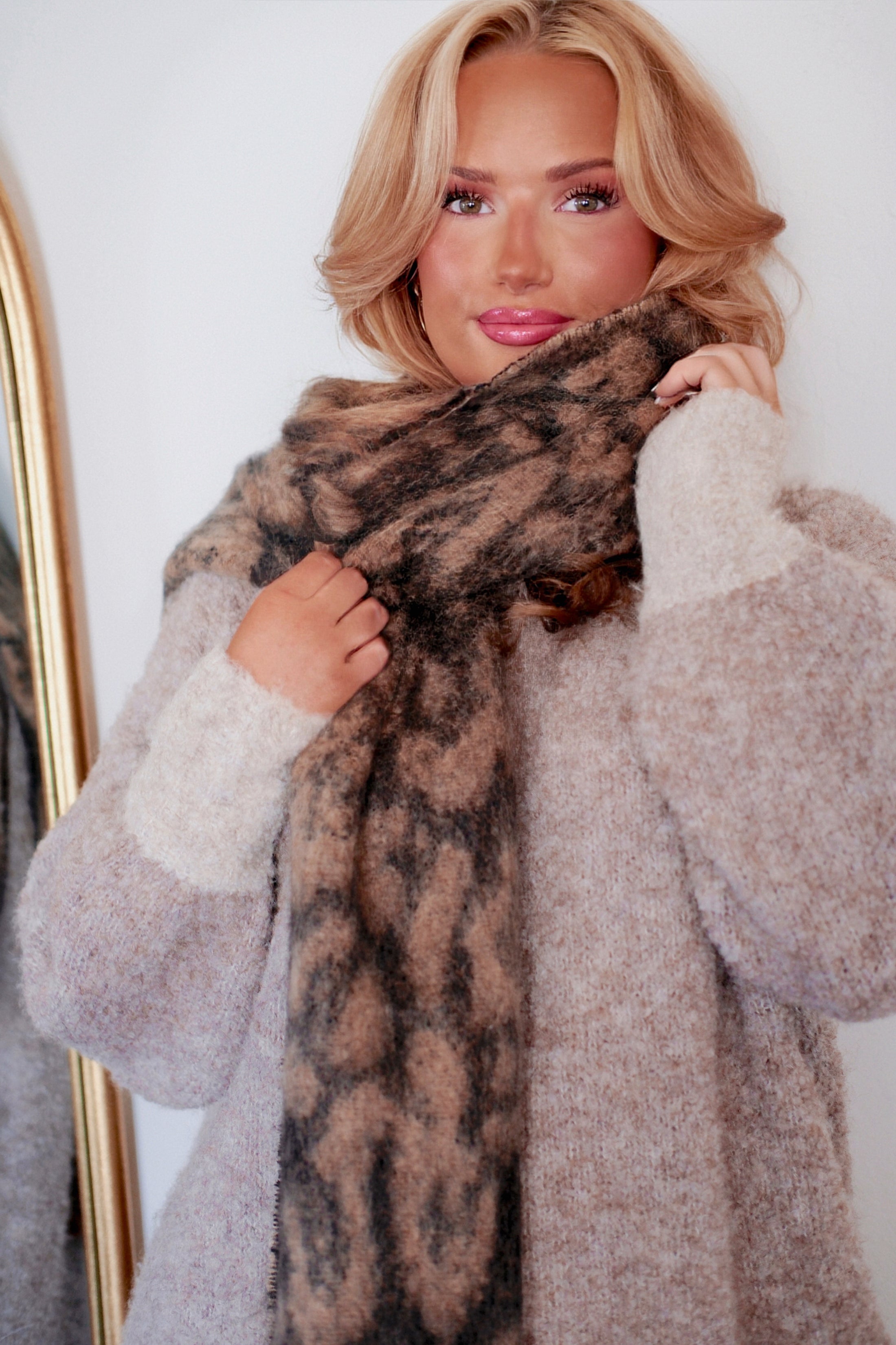 The Alpine Leopard Scarf PREORDER 12.9
