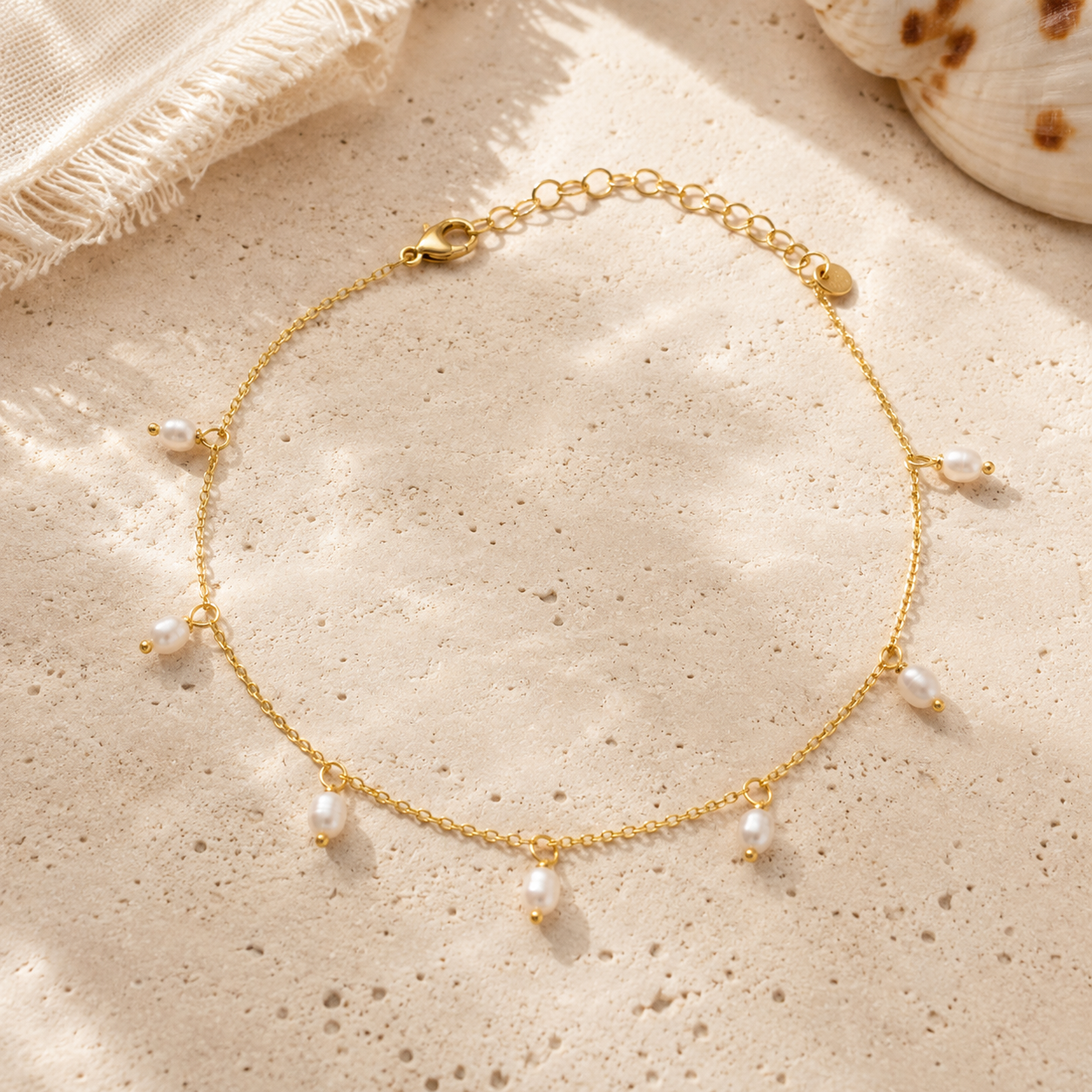 The Fleur de Mer Anklet