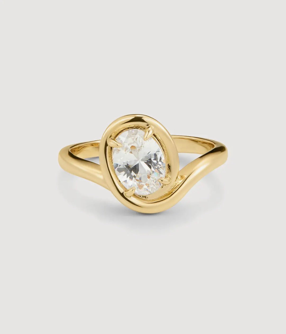 Bianco Nero Statement Ring