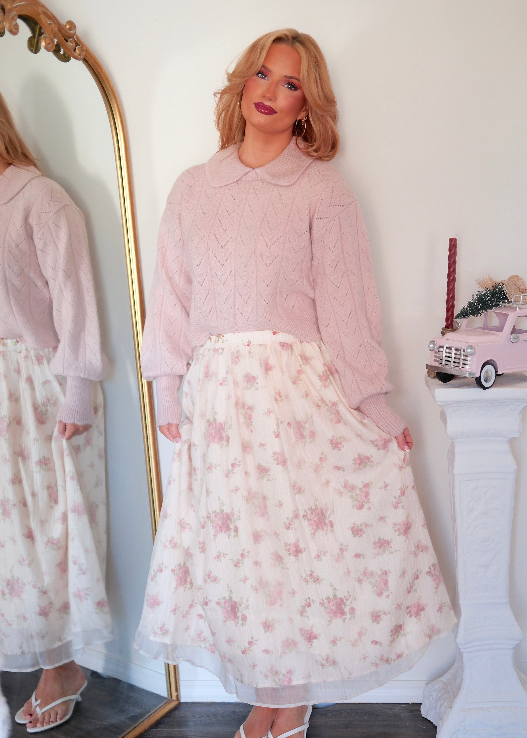 The Ballet Petal Collar Knit