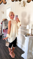 Load image into Gallery viewer, The Tuileries Chiffon Blouse – Crème
