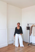 Load image into Gallery viewer, Saint Germain Flounce Blouse - Noir
