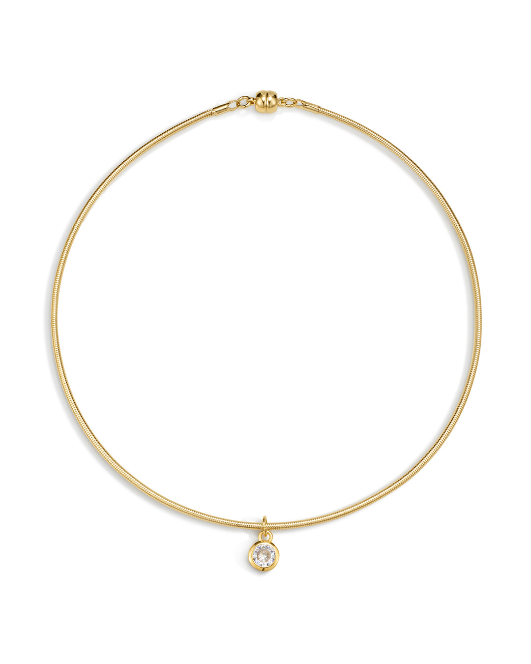 The Georgia Stone Omega Necklace