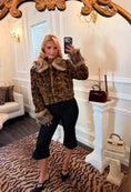 Load image into Gallery viewer, Mika Leopard Faux Fur Jacket
