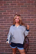 Load image into Gallery viewer, The Oxford Rugby Polo - Tan/Navy
