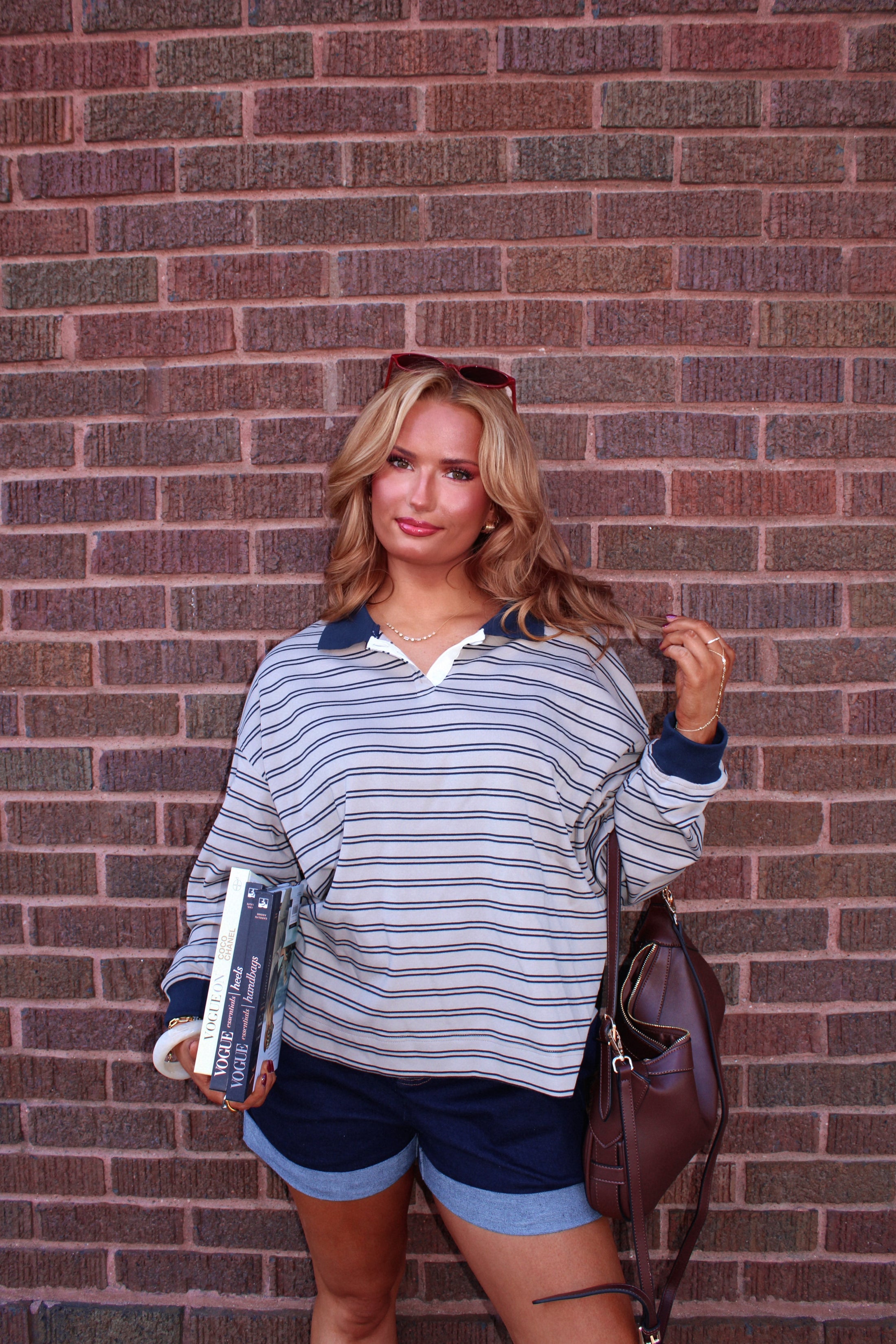 The Oxford Rugby Polo - Tan/Navy