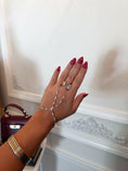 Load image into Gallery viewer, The Vendôme Crystal Hand Chain - Silver
