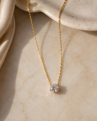 The Margot Solitaire Necklace
