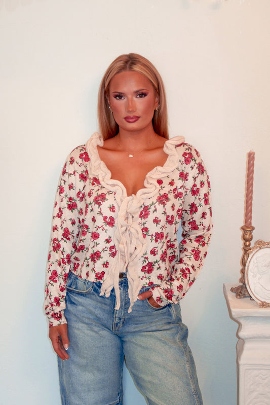 The Rosehill Ruffle Cardigan