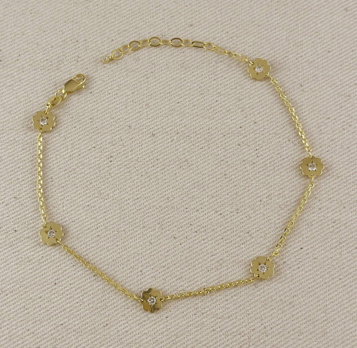The Goldie Blossom Anklet