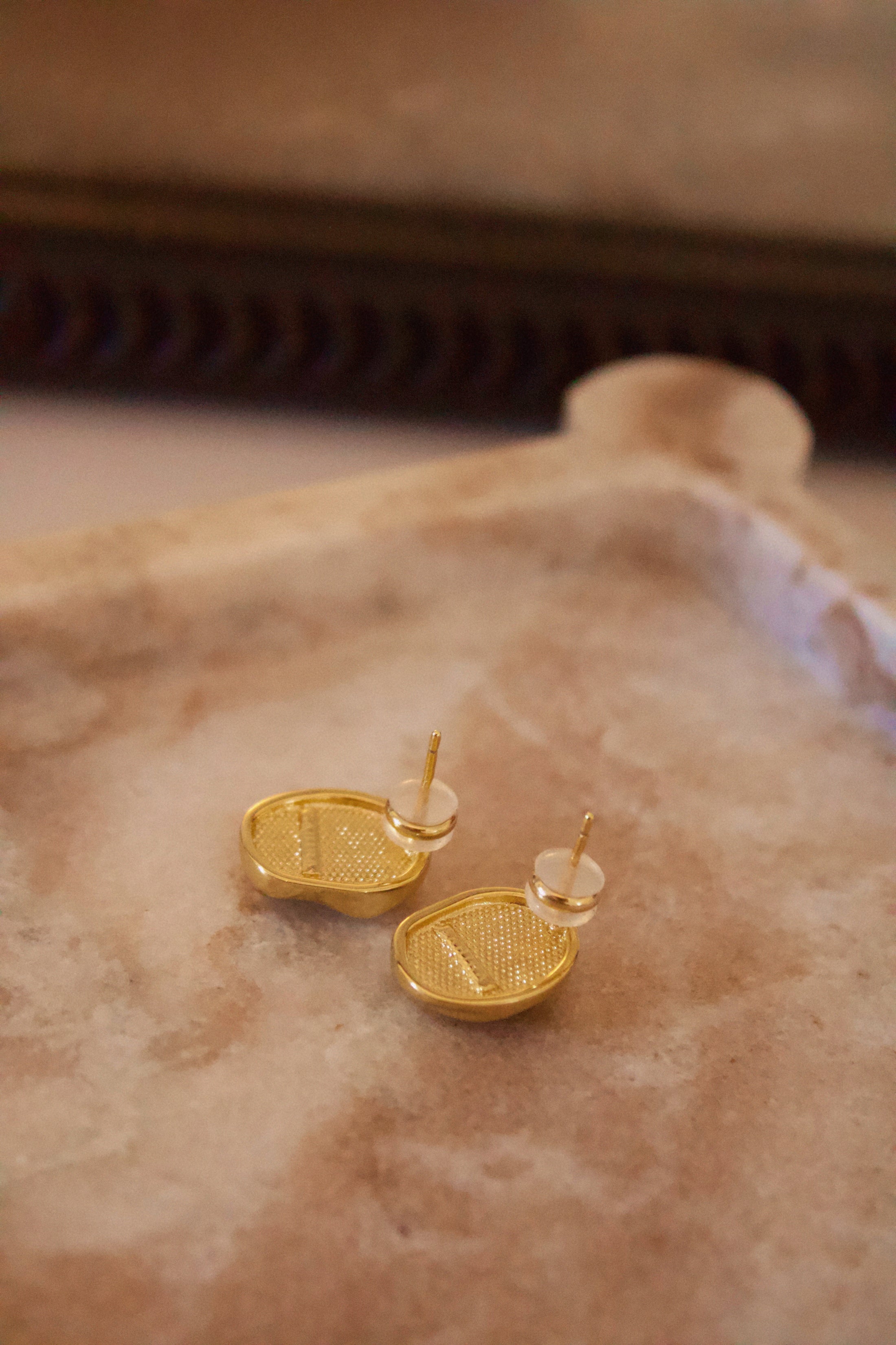 The Solene Tiger Eye Studs