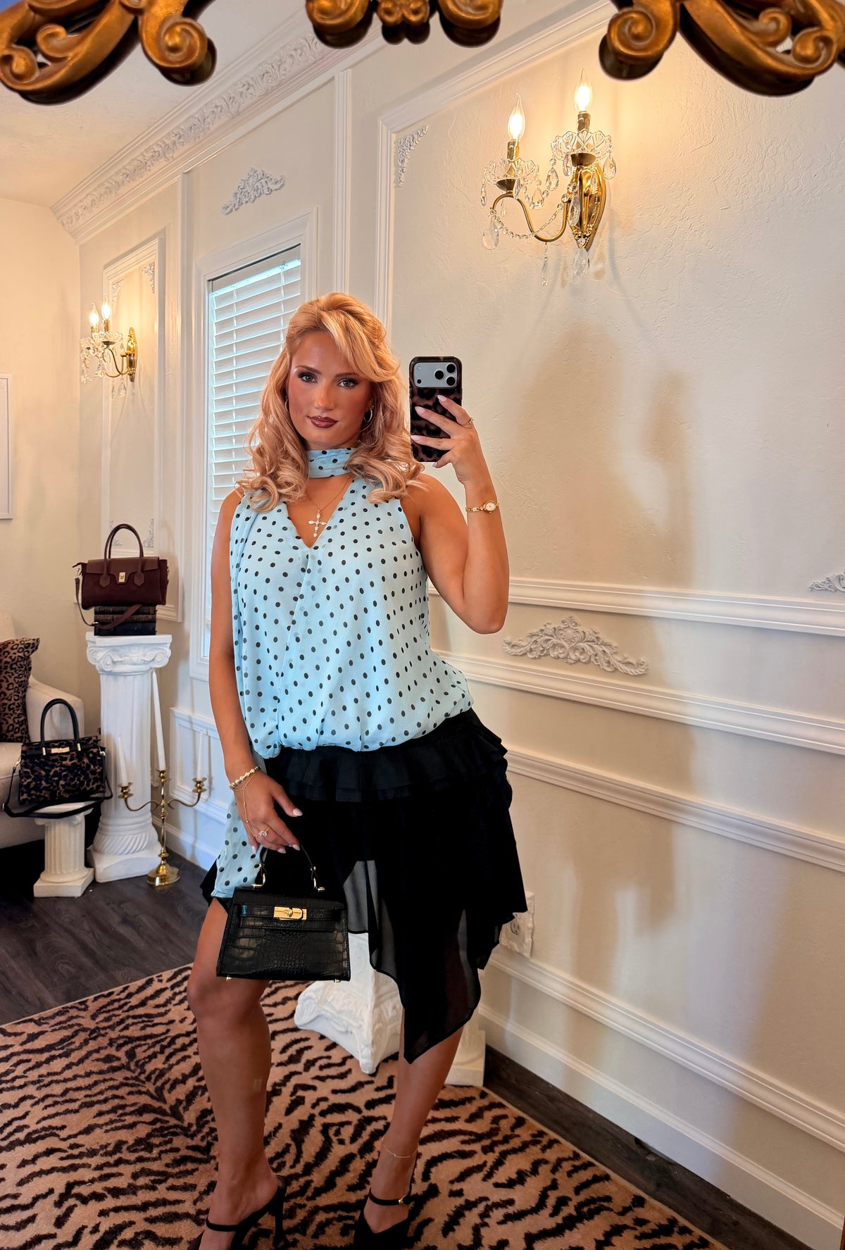 The Le Marais Ruffle Skirt — Noir