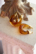Load image into Gallery viewer, The Mayfair Amber Hoops
