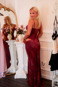Load image into Gallery viewer, The Juliette Wine Blossom Dress
