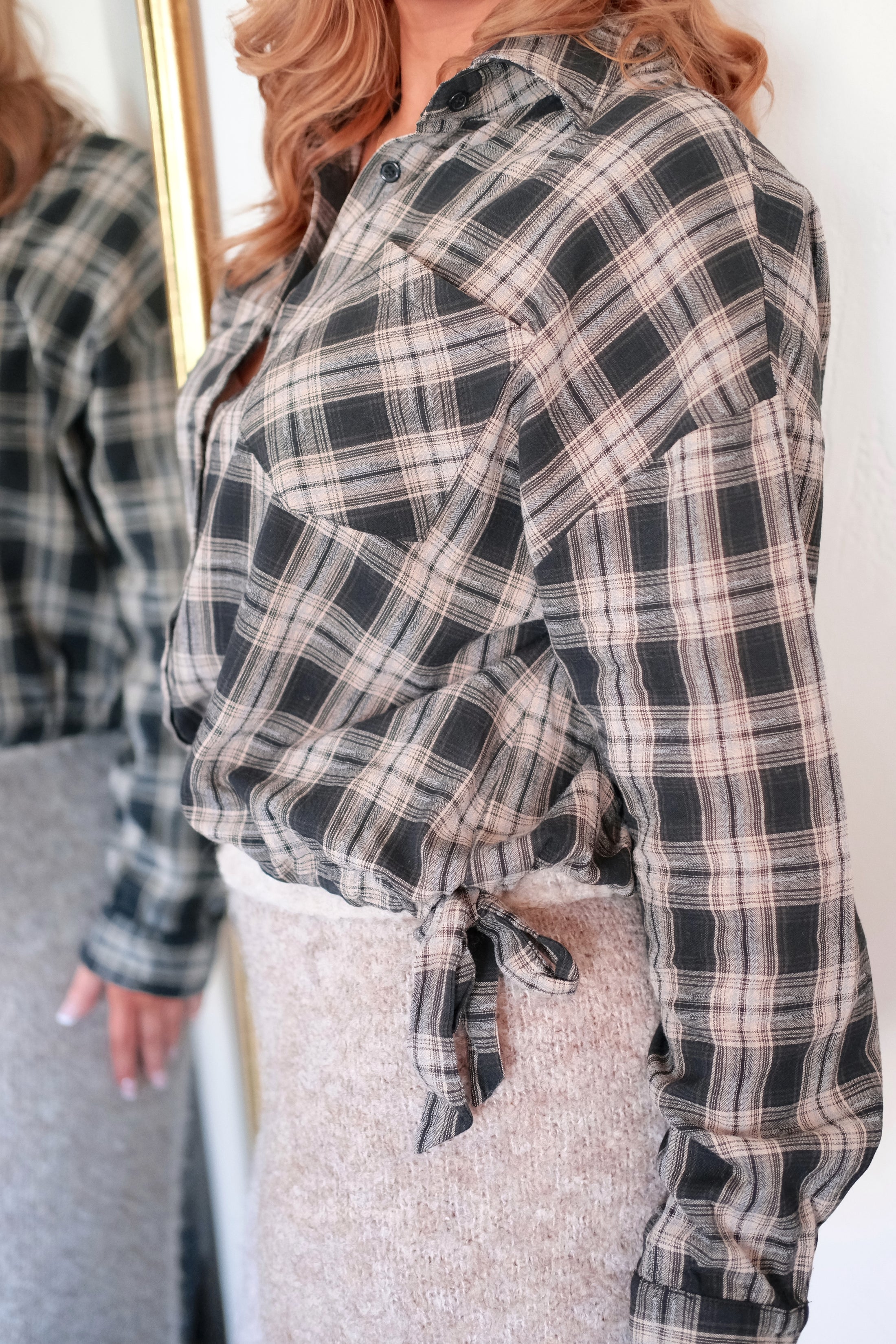 The Cabin Trail Plaid Top