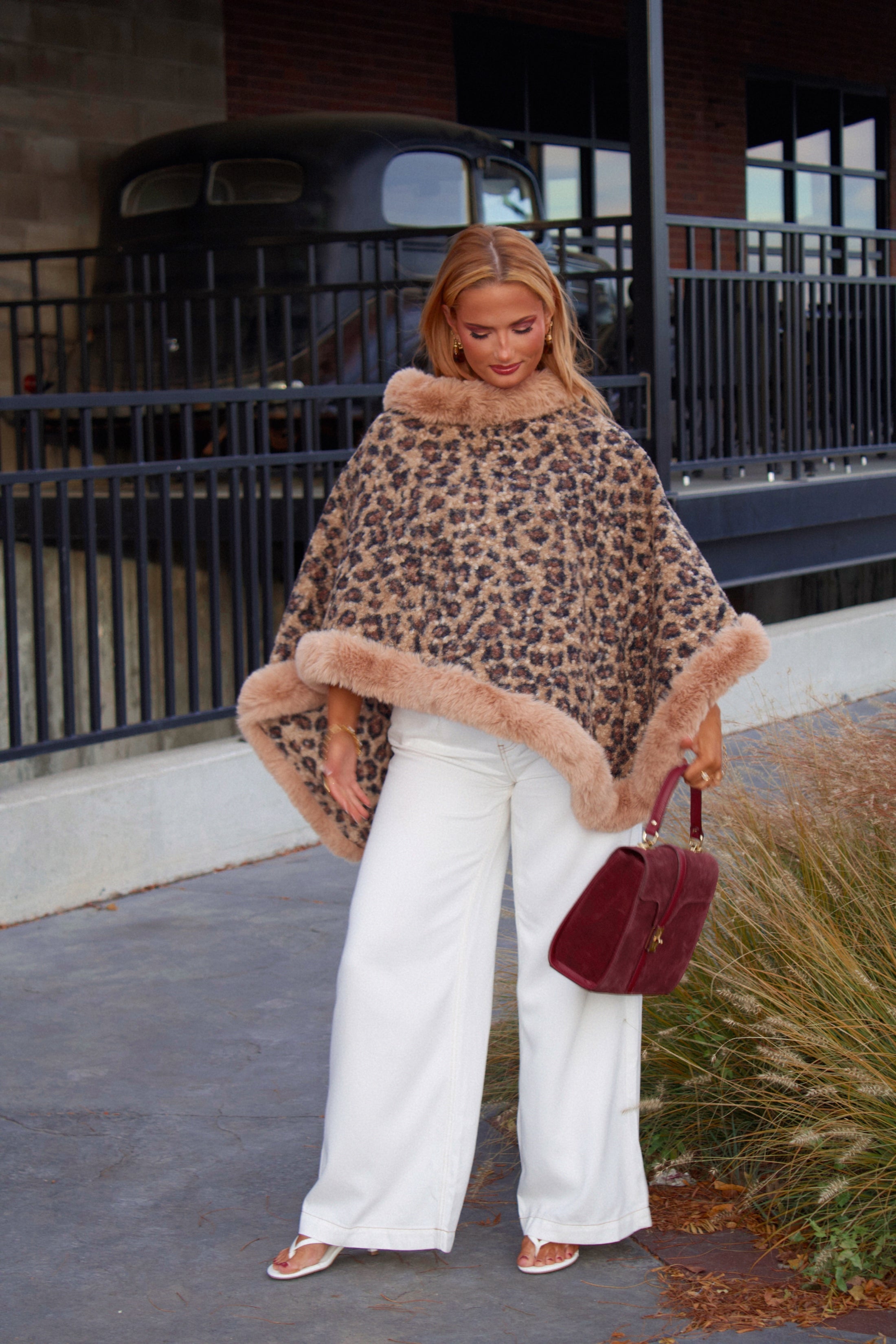 The Valmont Fur Poncho