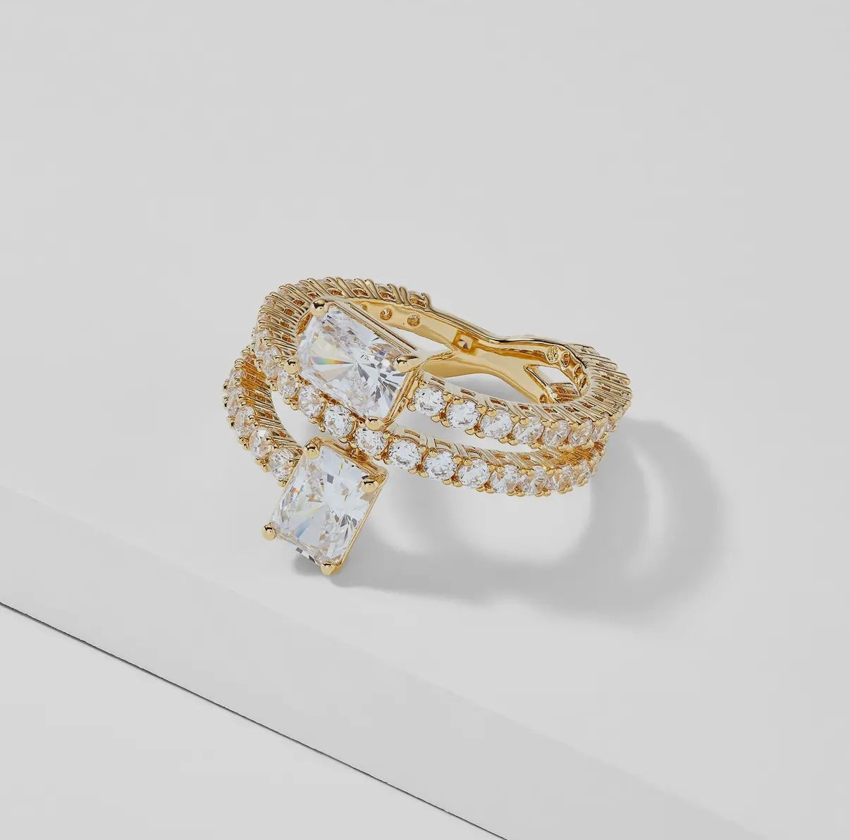 Emerald Isle Cz Wrap Ring