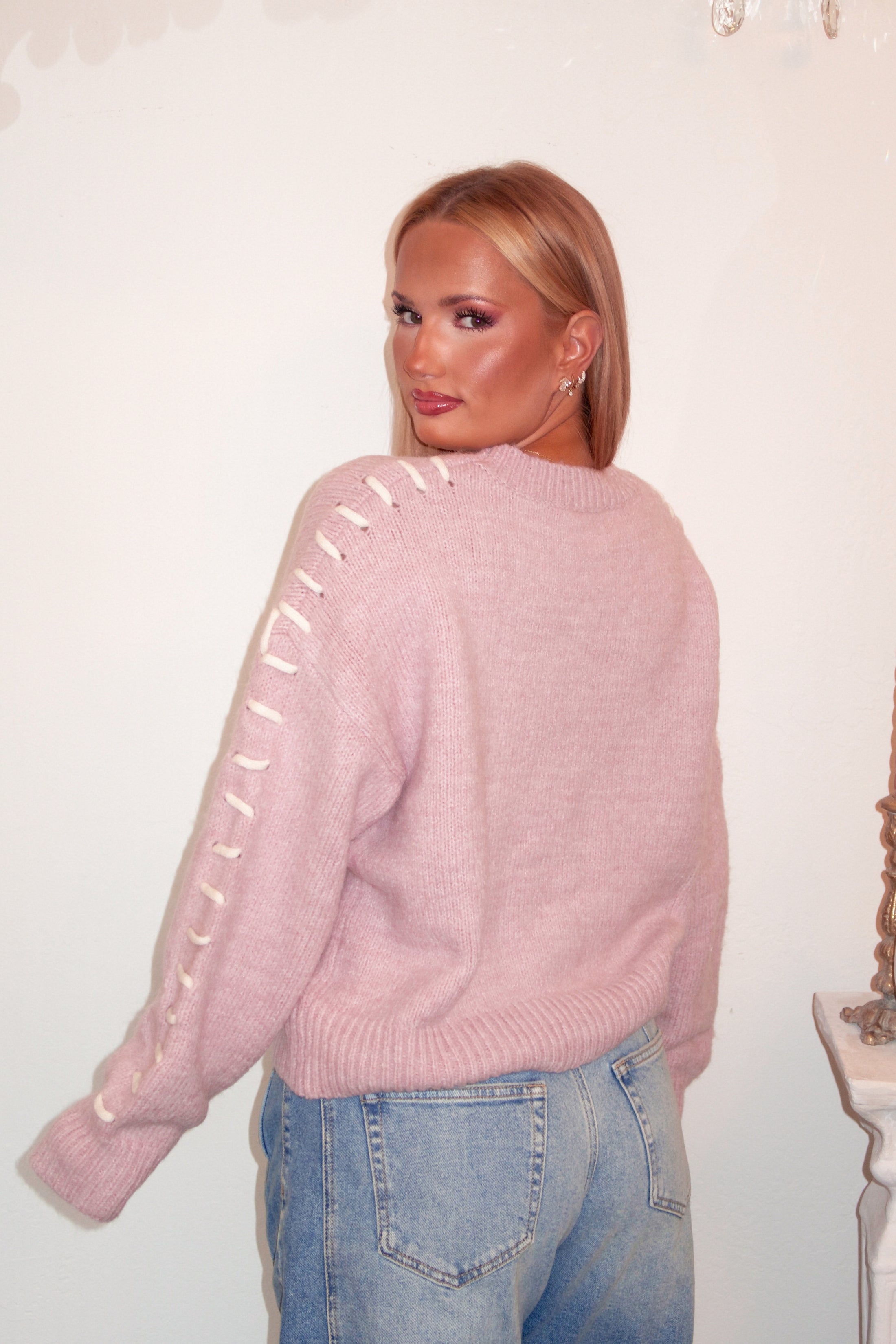 The Mauve Ribbon Knit