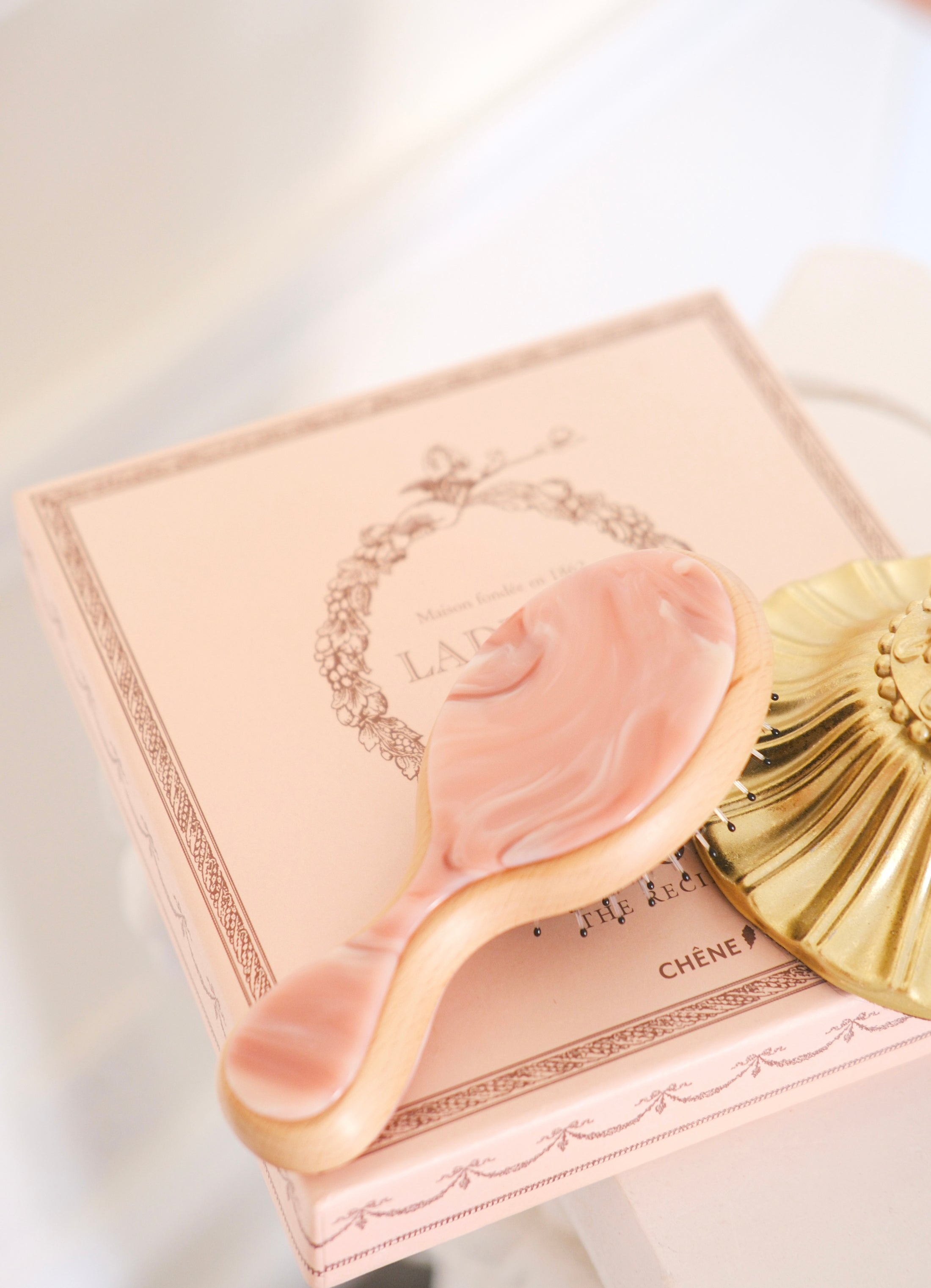The Princess Locks Mini Brush - Pink Chiffon