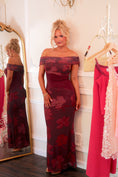 Load image into Gallery viewer, The Merlot Hibiscus Dress
