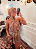 Load image into Gallery viewer, The Bijou Leopard Mini Dress
