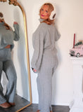 Load image into Gallery viewer, The Winter Chalet Cable Knit Set - Gray
