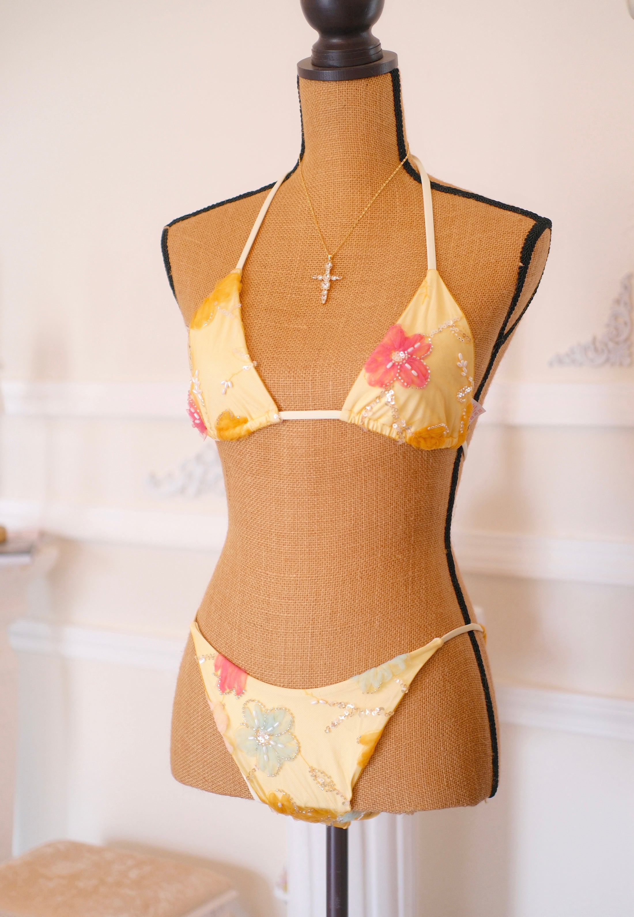 The Soleil Riviera Beaded Set – Limoncello Bloom