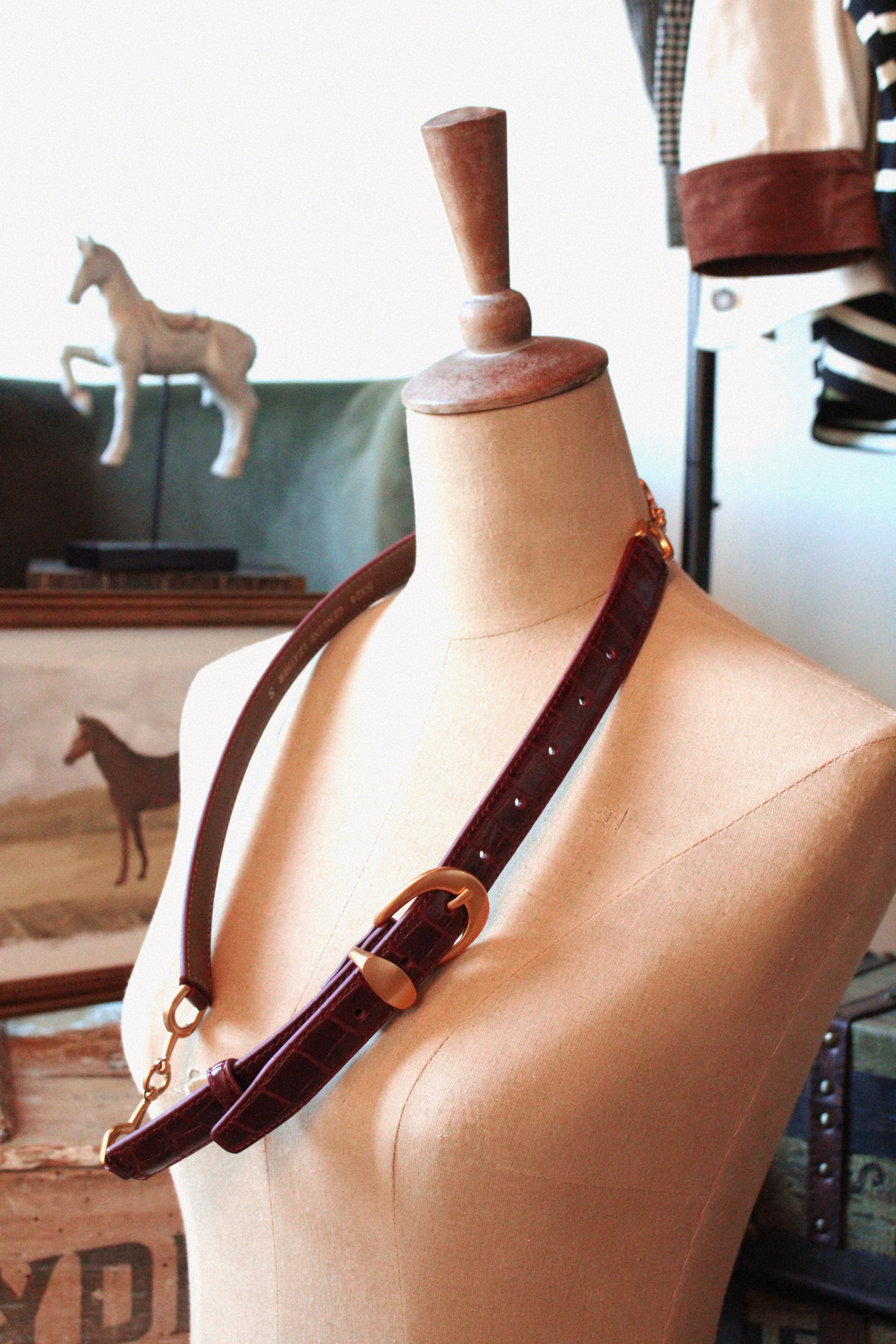 The Amarante Croc Belt PREORDER 10.21