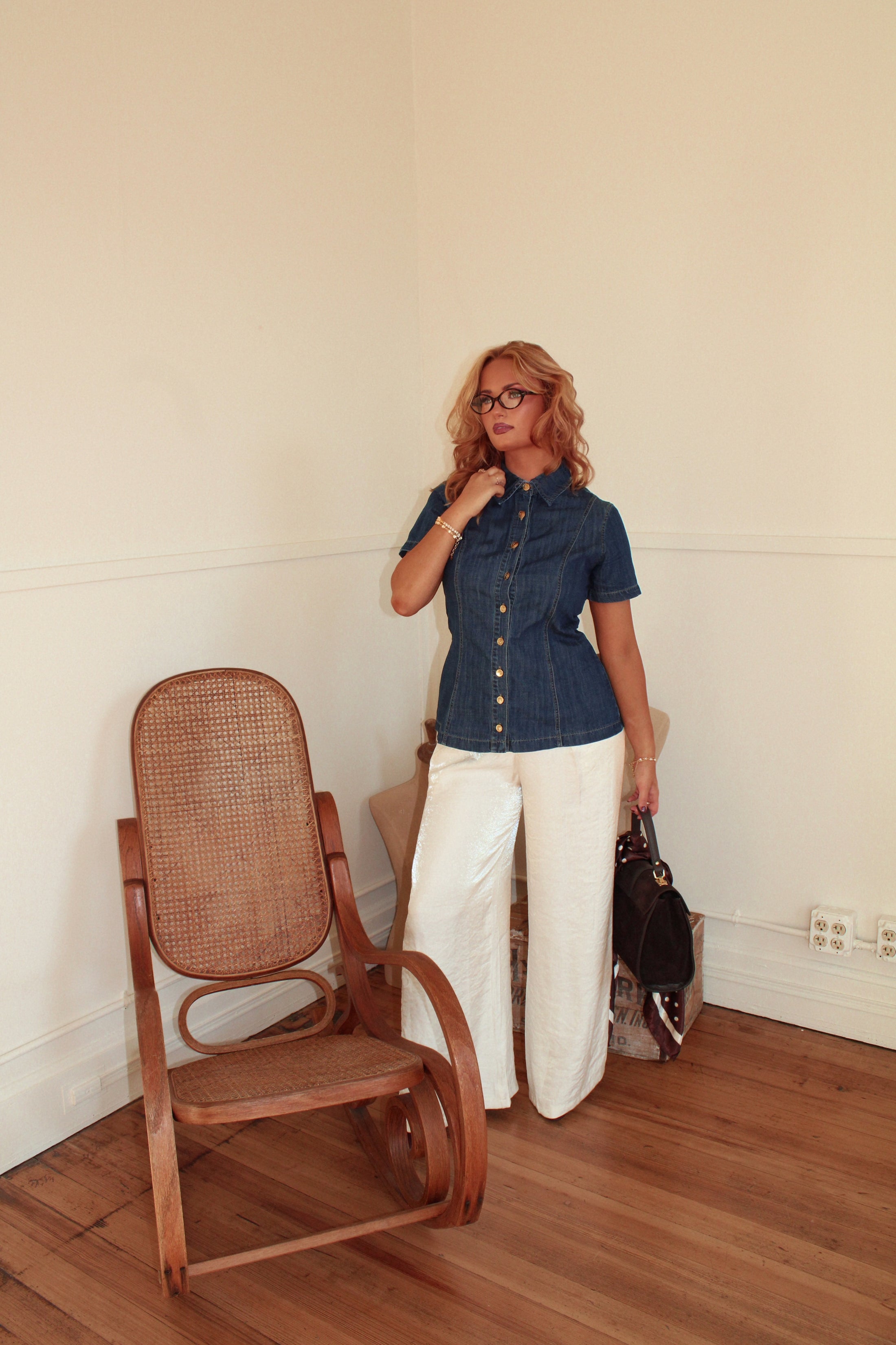 The Kingsley Denim Top