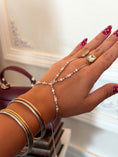 Load image into Gallery viewer, The Vendôme Crystal Hand Chain - Silver
