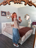 Load image into Gallery viewer, The Ashford Stripe Mockneck - Chocolate
