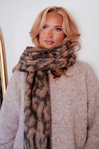 The Alpine Leopard Scarf PREORDER 12.9