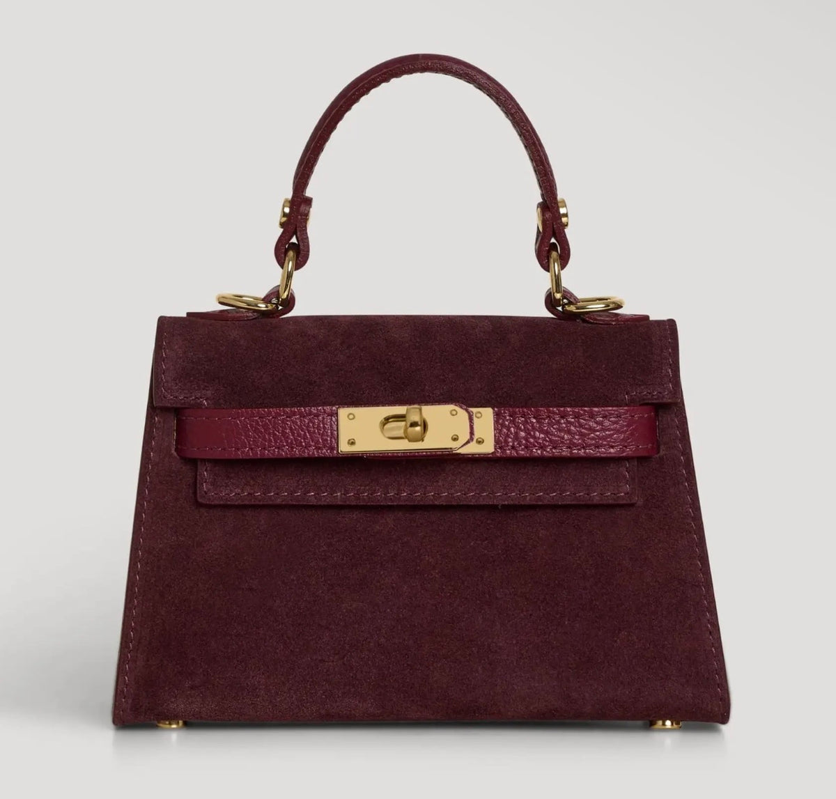 Janáe Mini Handbag — Bordeaux Suede