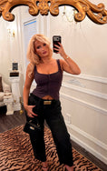 Load image into Gallery viewer, Sloane Sculpted Vest — Parisian Fig
