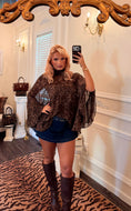Load image into Gallery viewer, The Saint-Honoré Leopard Chiffon Top
