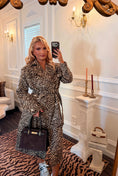 Load image into Gallery viewer, Montaigne Zebra Longline Trench Coat
