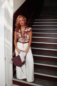 Load image into Gallery viewer, Marivelle Lace Blouse – Mocha Bloom
