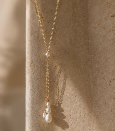 The Salt & Silk Pearl Lariat Preorder 6.30