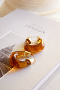 Load image into Gallery viewer, The Mayfair Amber Hoops
