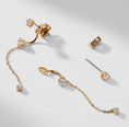 Load image into Gallery viewer, Salome CZ Linear Chain Earrings
