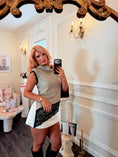Load image into Gallery viewer, The Claudia Houndstooth Lace Top Preorder 9.16
