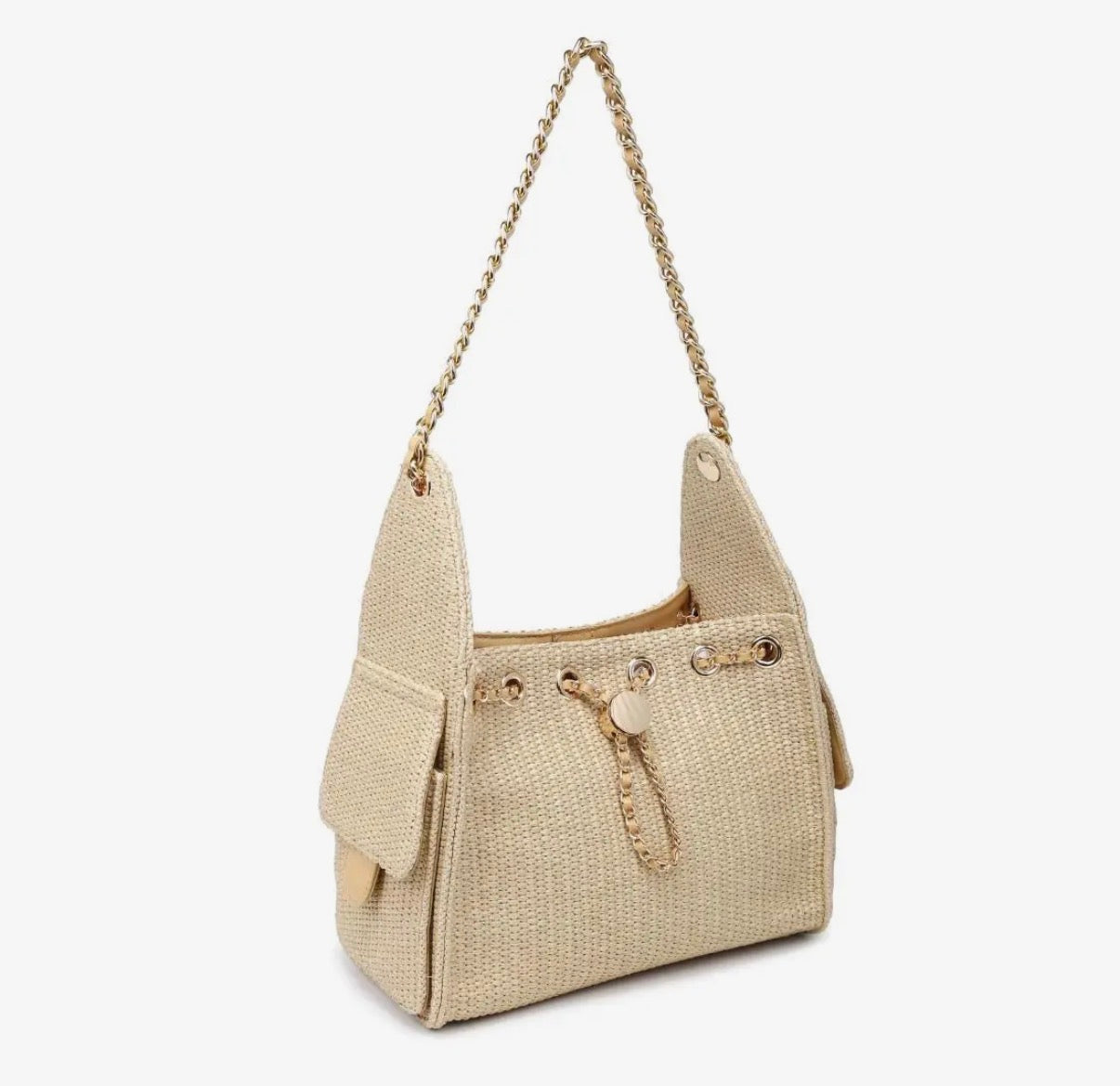 The Coco Raffia Shoulder Purse