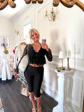 Load image into Gallery viewer, The Colette Lace Babydoll Blouse – Noir
