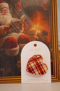Load image into Gallery viewer, The Holiday Tartan Heart Clip
