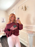 Load image into Gallery viewer, Brandy American Preppy Sweater - Merlot
