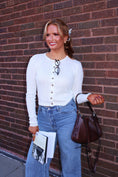 Load image into Gallery viewer, The Madeleine Cardigan - White

