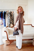 Load image into Gallery viewer, The Palais Poncho Shawl - Café Chestnut
