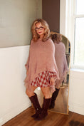 Load image into Gallery viewer, The Sutton Fringe Poncho – Camel
