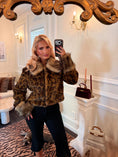Load image into Gallery viewer, Mika Leopard Faux Fur Jacket
