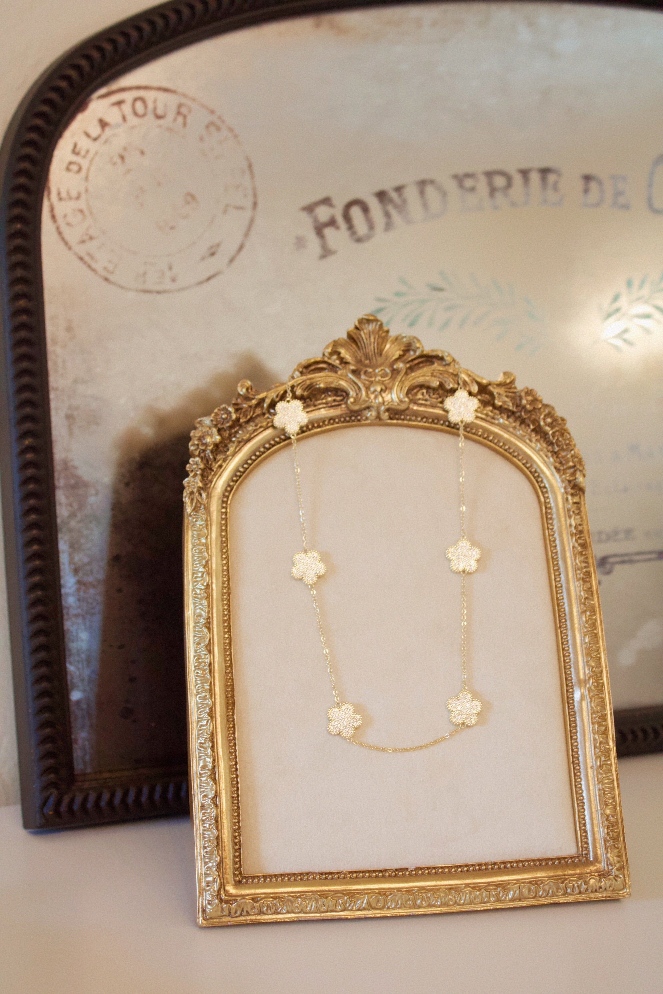 The Fleurette Pavé Necklace